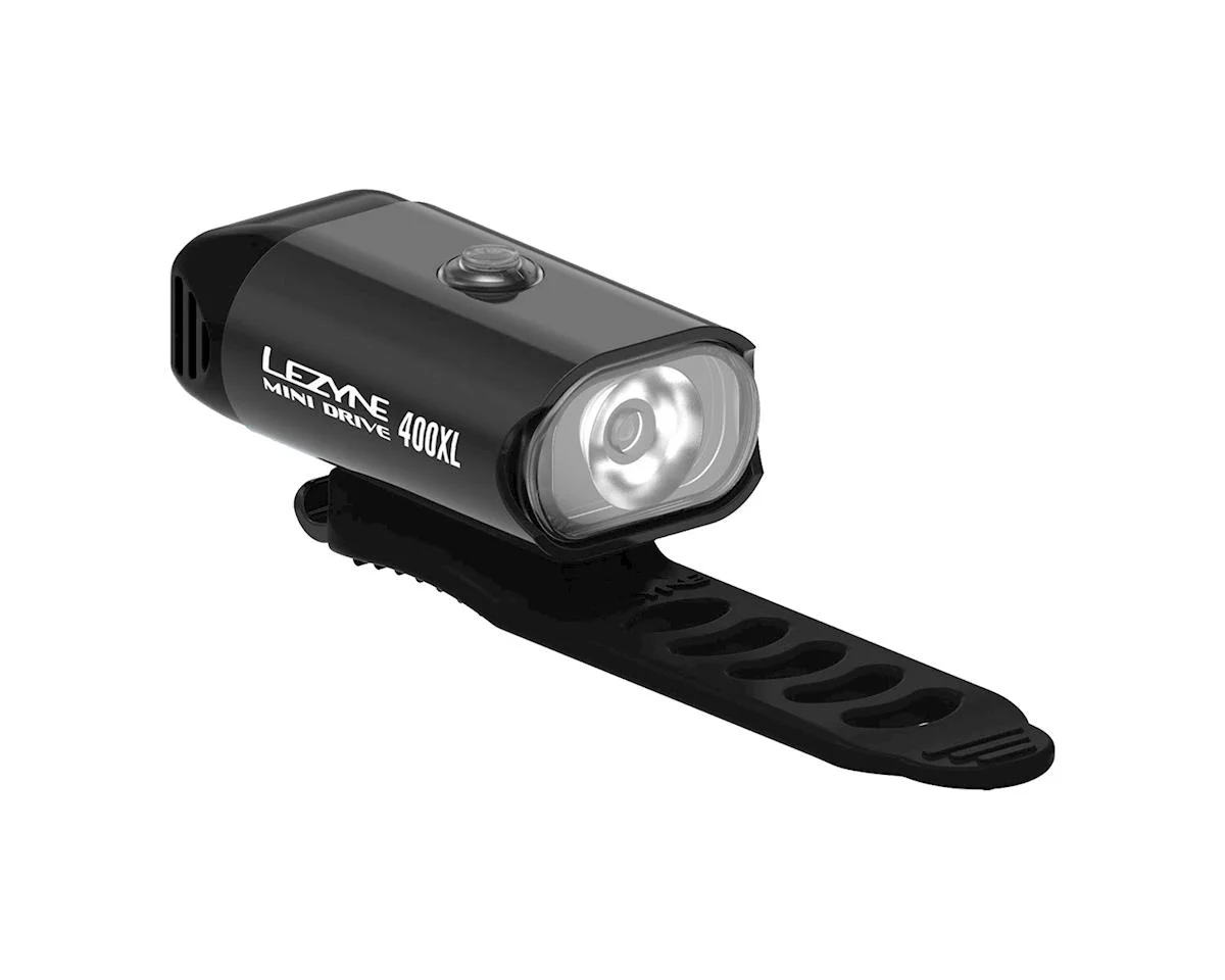 Lezyne Mini Drive 400XL Headlight (Gloss Black) (400 Lumens)